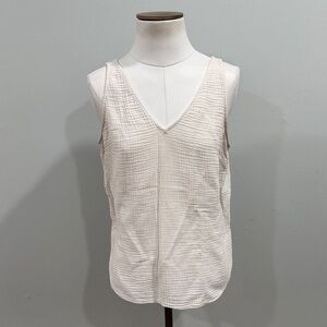 Old Navy Cream Textured Tank Top